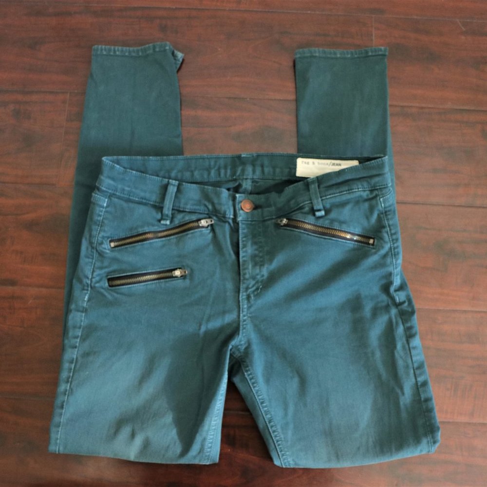 Teal Rag & Bone Skinny Jean Size 28 Zippers